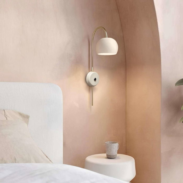 Opviq Lámpara de Pared de Cuerpo Metálico en Crema Opviq Lámpara de Pared de Cuerpo Metálico en Crema